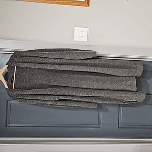 Ellos Sz 1x Gray Duster Sweater mohair & acrylic